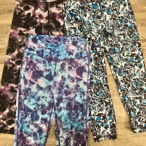 Girls Athletic Pants - Blue, Purple, Black